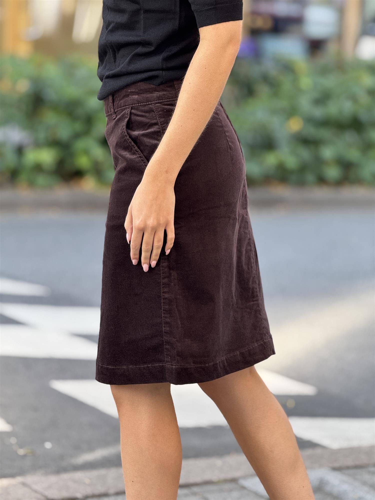 Nadia Skirt, Chocolate