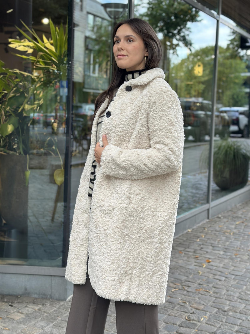 Fake Fur Jacket, Beige