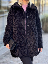 Fake Fur Jacket, Black