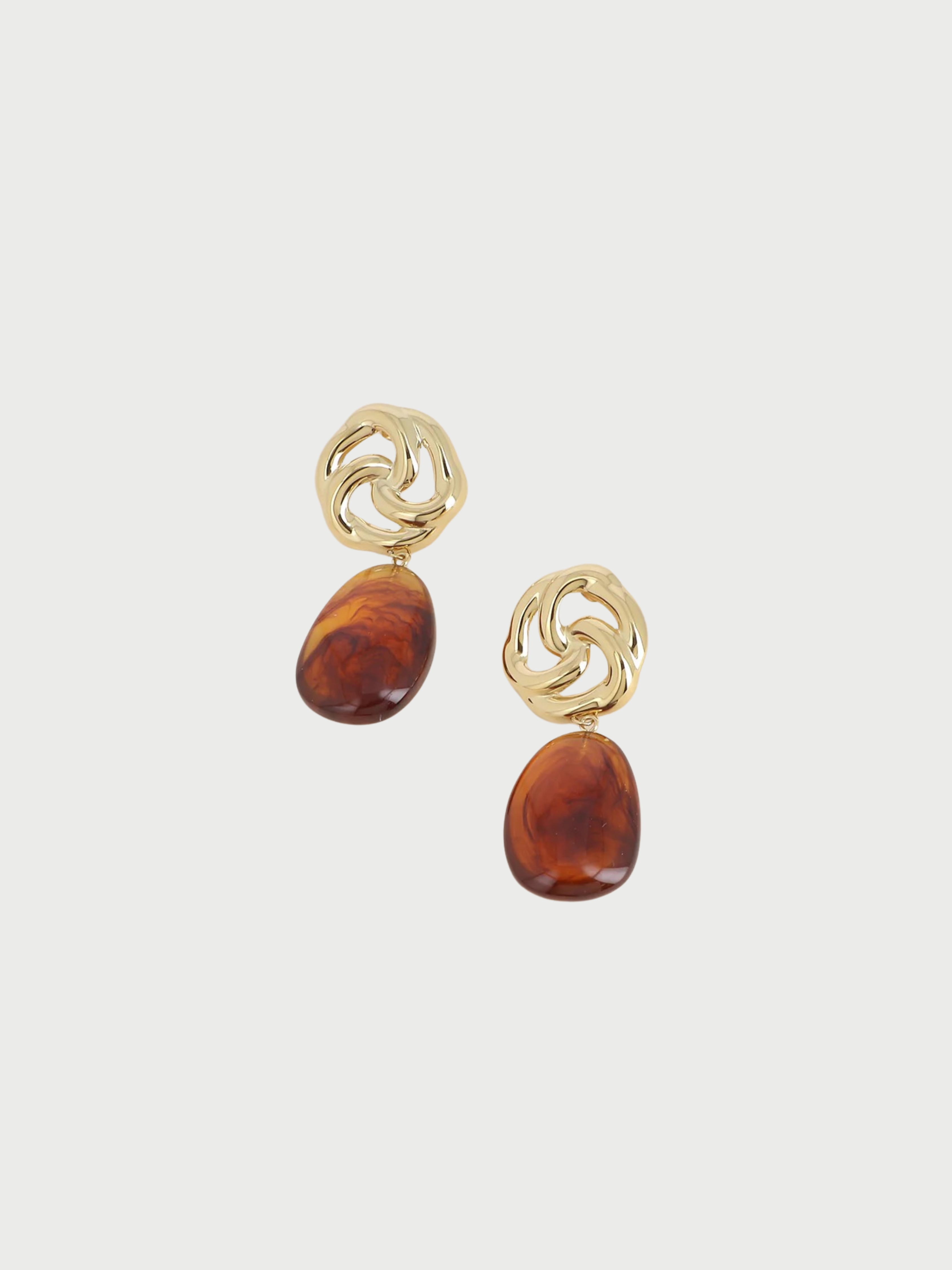 Earrings, Dangeling resin