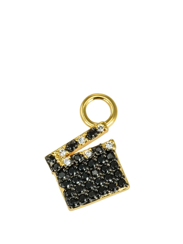 Nora Charm, Gold/Black