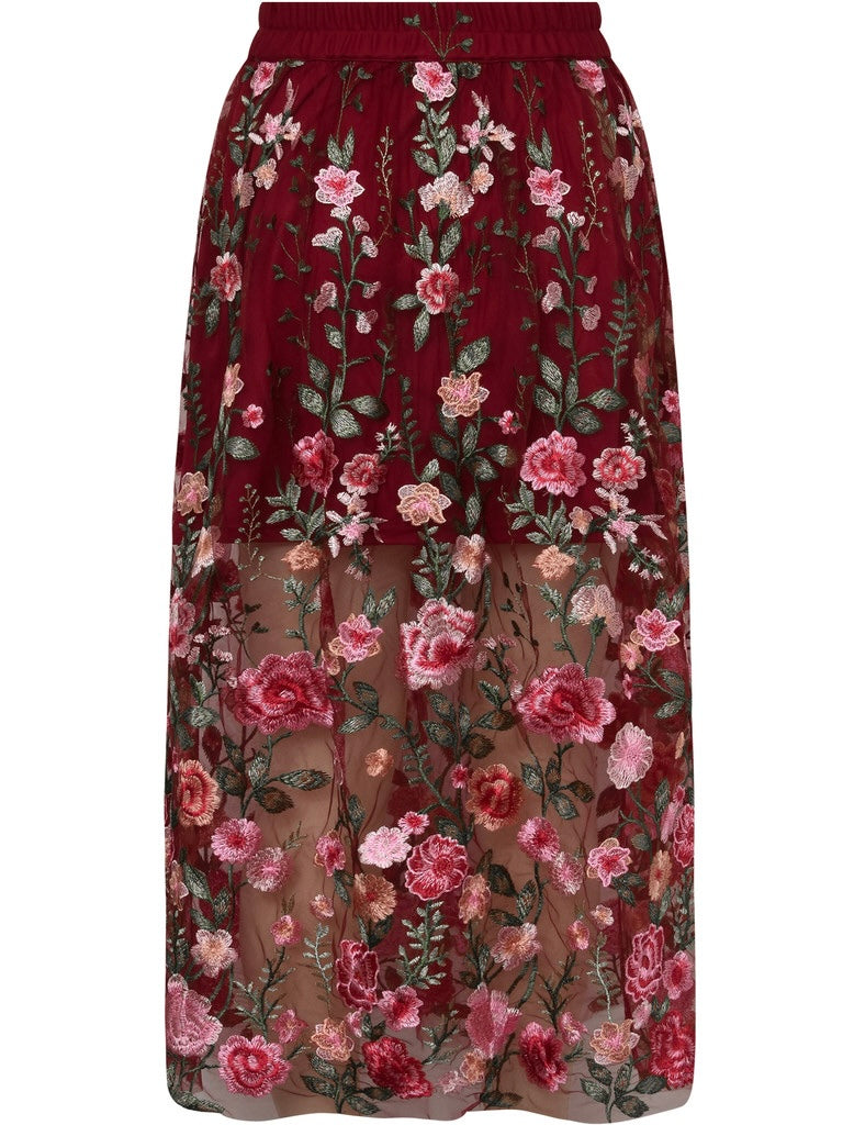 Fuschia skirt