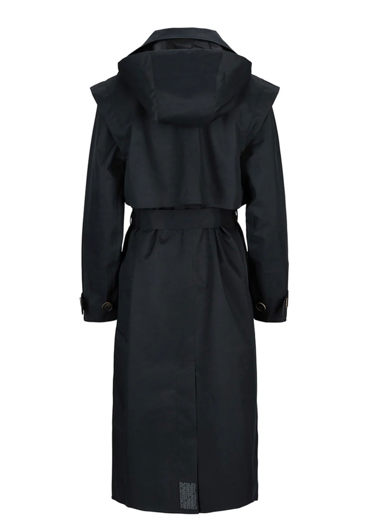 Regndråpe Trench Coat, Black