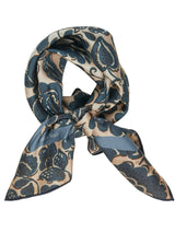 Classical Blue Flower Scarf