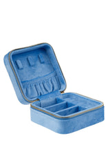 Velvet Jewellery Box Mini, Ibiza Blue