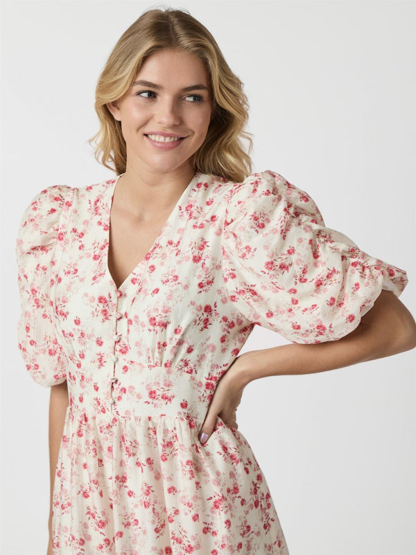 Rilana Pretty Flower Dress,Red