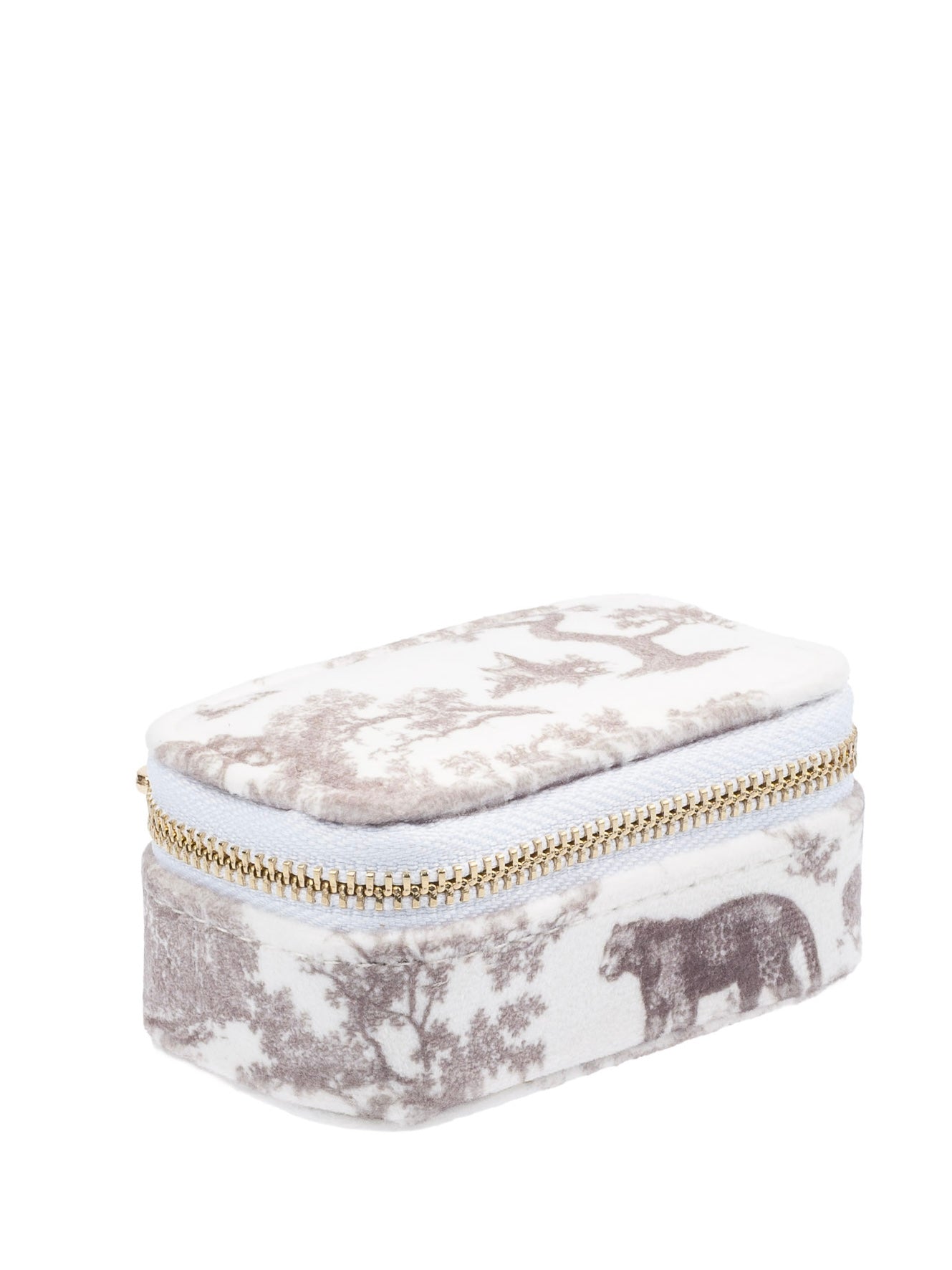 Velvet Jewellery Box Micro, Taupe Savannah