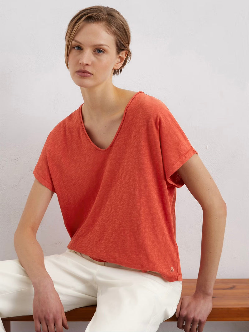T-shirt, v-neck, short sleeve