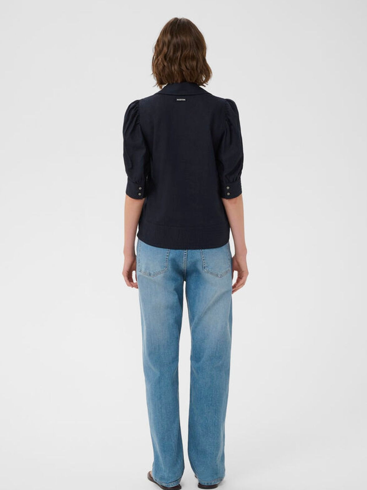 EDITH IW BLOUSE, Midnight Blue