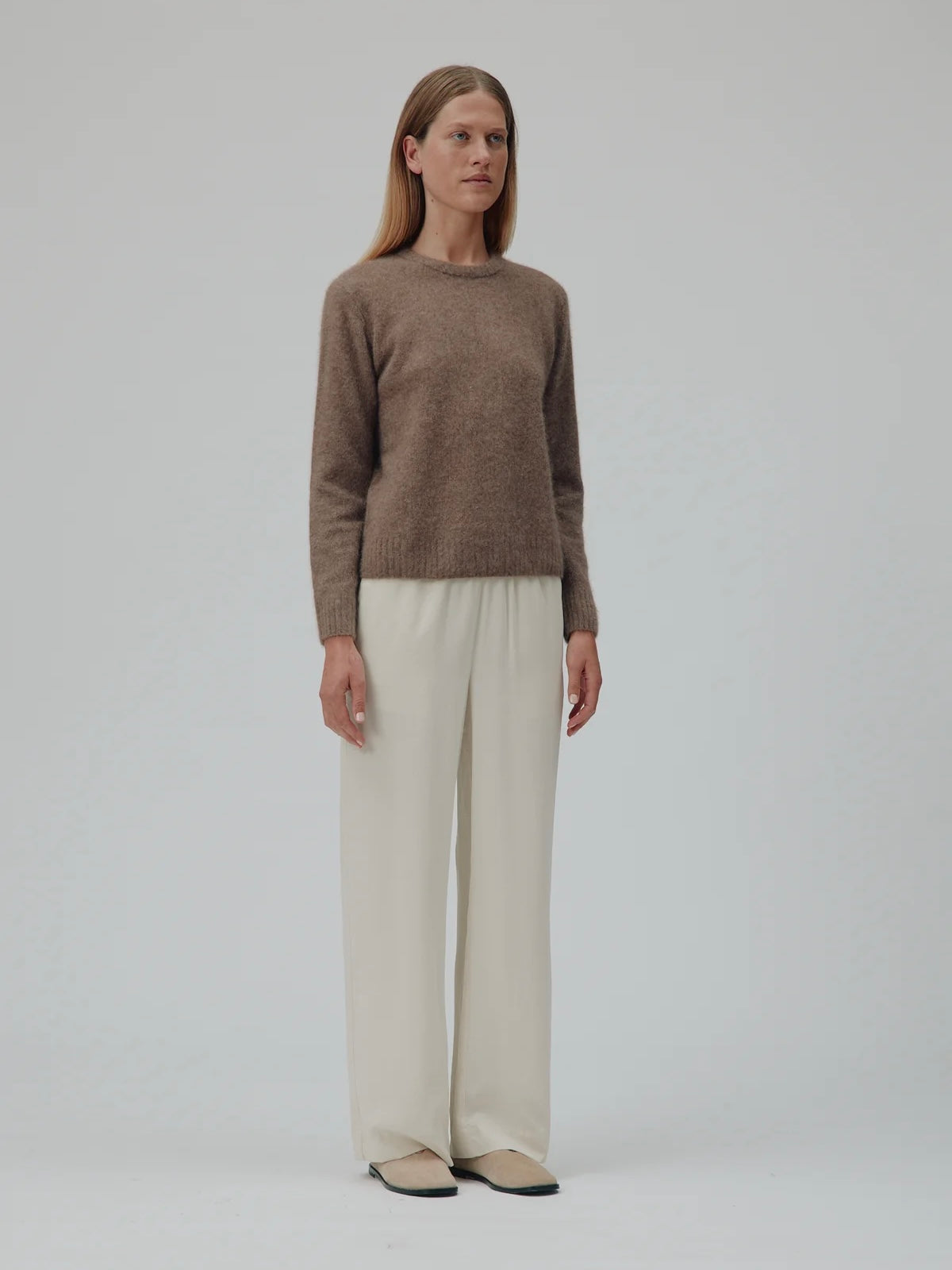 Lily Pullover, Brown Melange