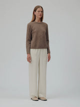 Lily Pullover, Brown Melange