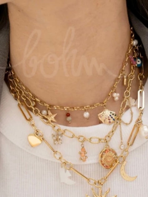 Falia necklace, gold