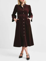 Corduroy Belt Dress