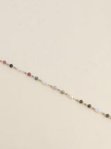 Bracelet, Natural stones, Gold/Kaki