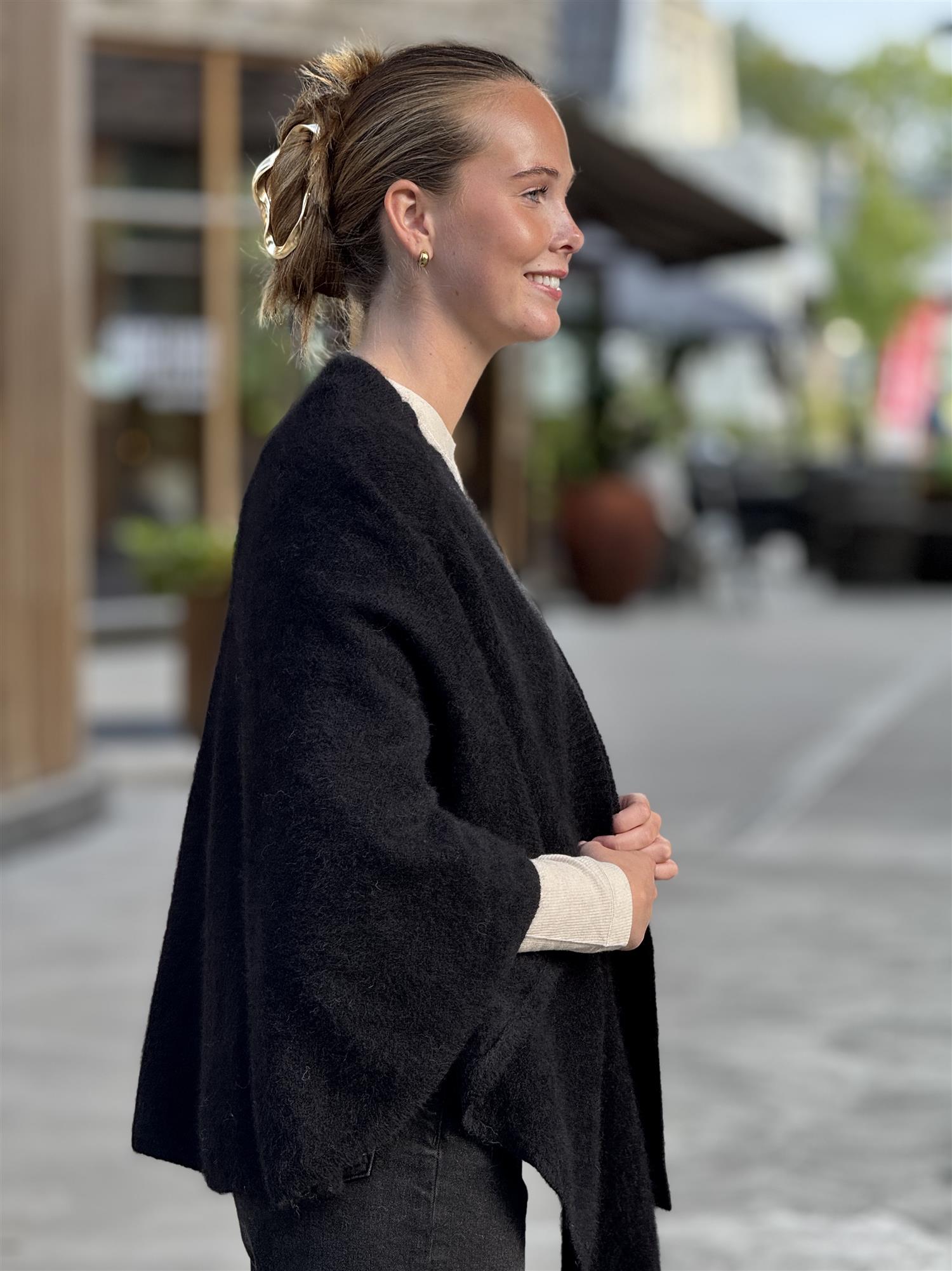 SANNE sjal, Black