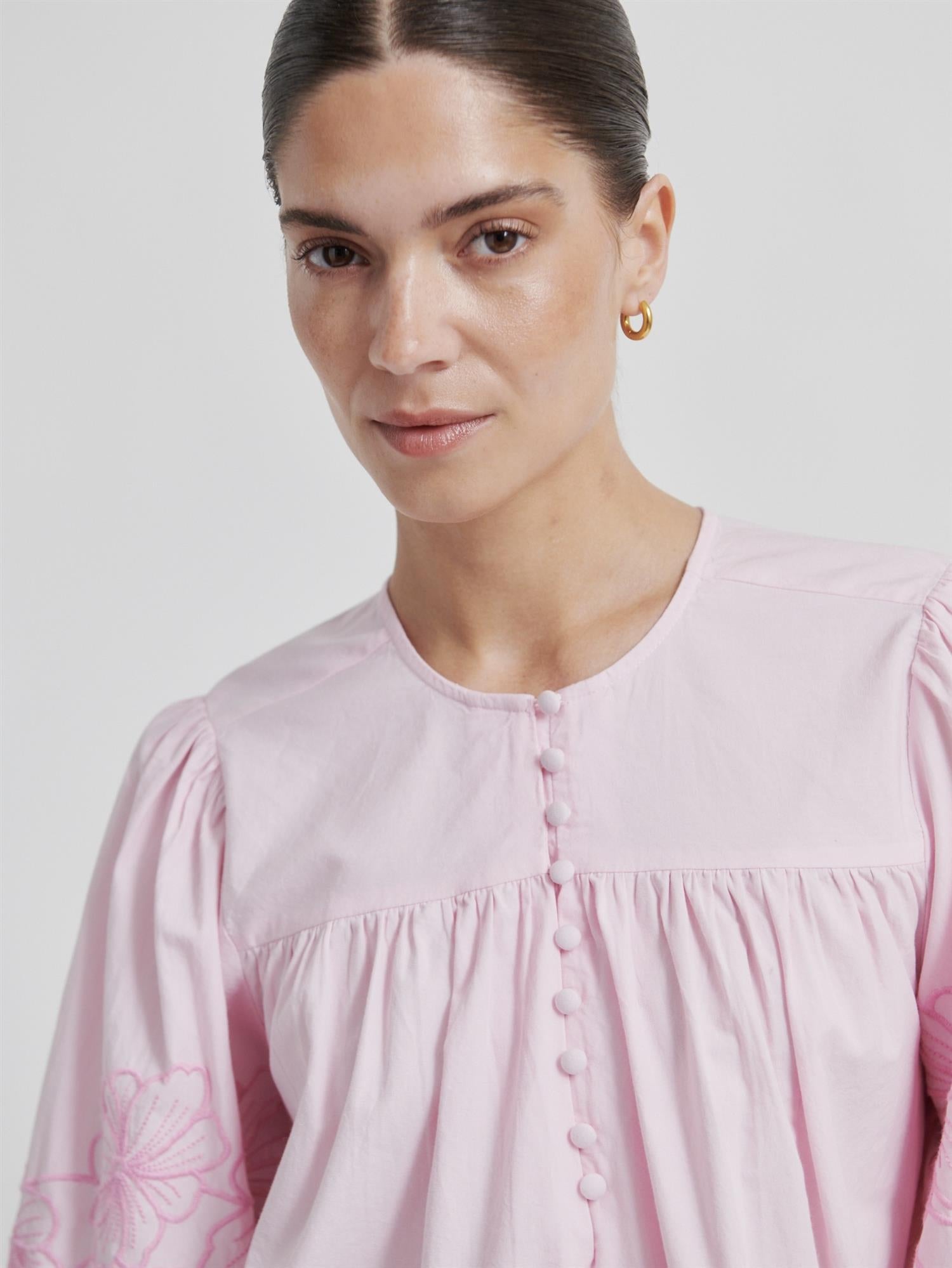 Elinor Blouse, Pink Lilac