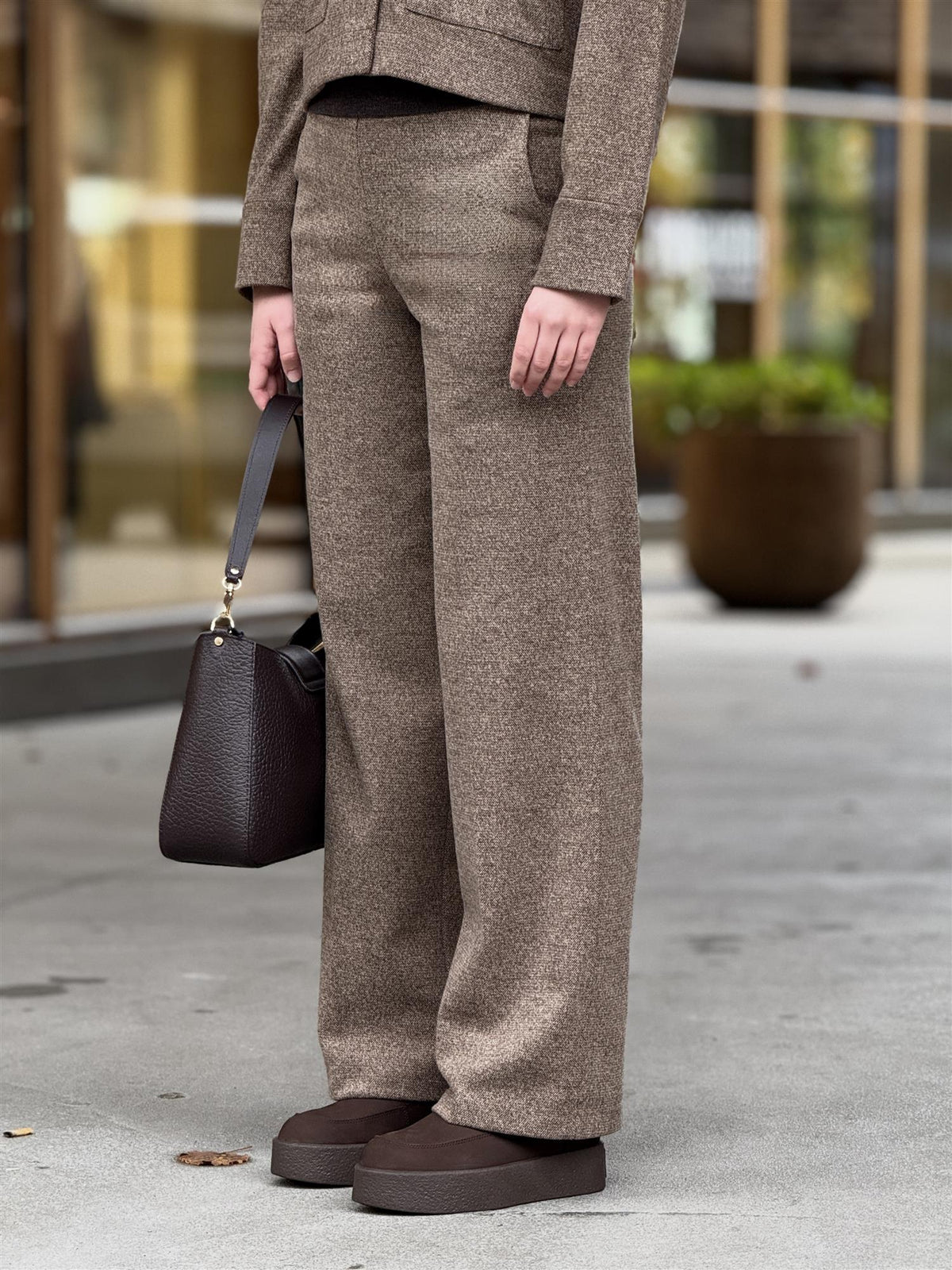 Jersey Pant, Dark Brown