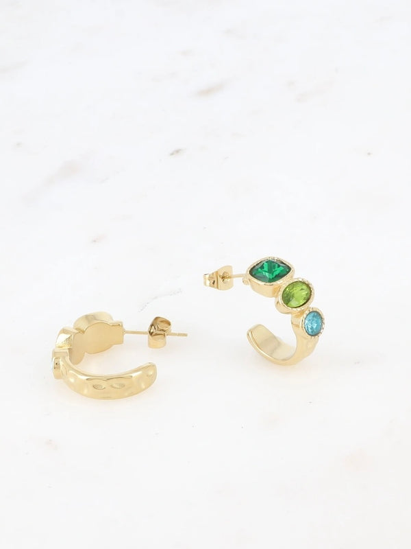Hoop earring, Green