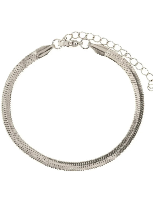 Ivy - Snake Chain Bracelet Stainless Steel - Silver