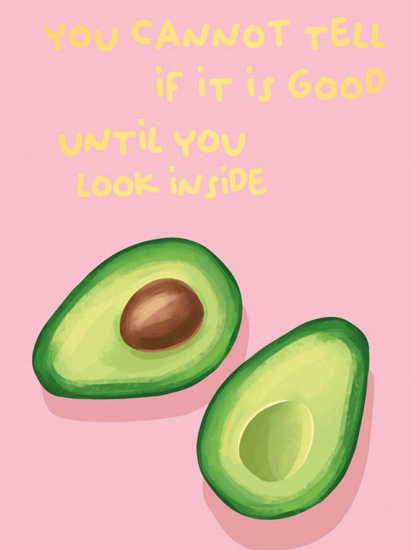 Avocado postcard
