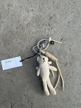 Bag Charm, Beige Teddy