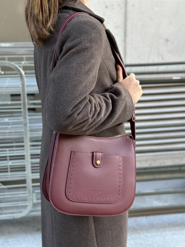 Bride Shoulder Bag, Bordeaux