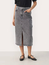 Dilin PW Skirt, Grey Denim