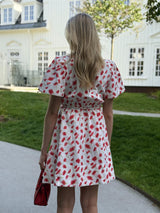 Linen Flared Dress, Romance Petal