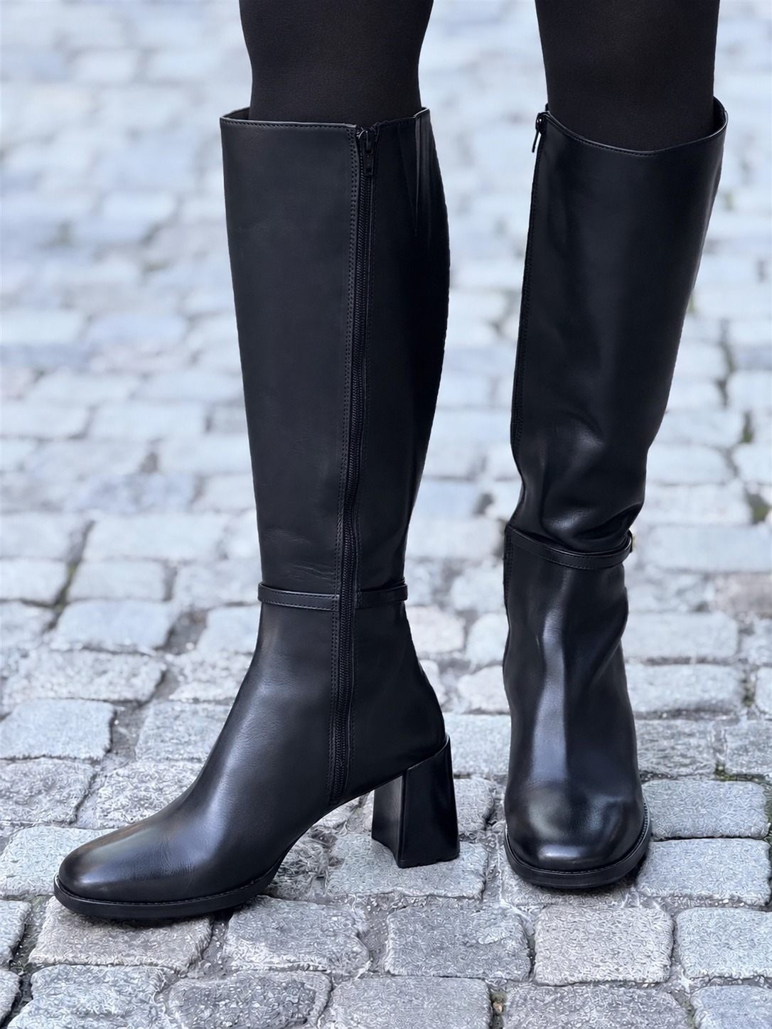 Long Boot, Black calf 80