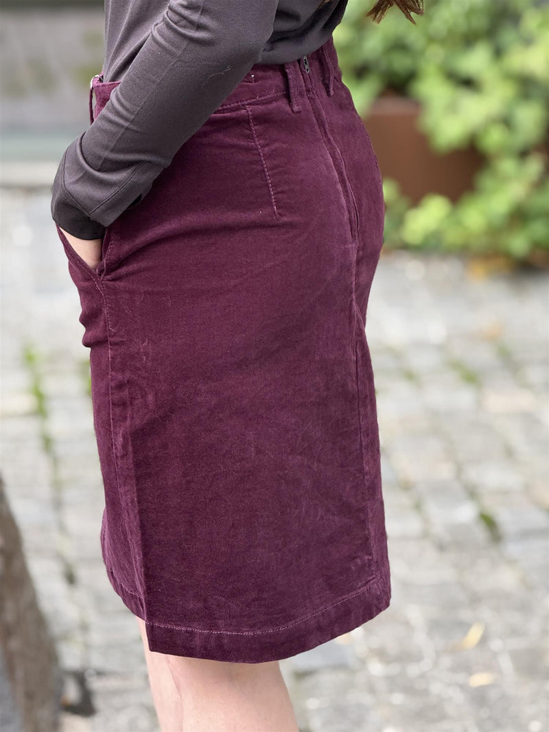 Nadia Skirt, Wineberry