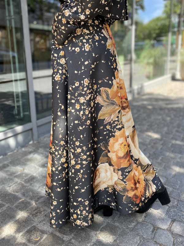 Tailored Satin Skirt