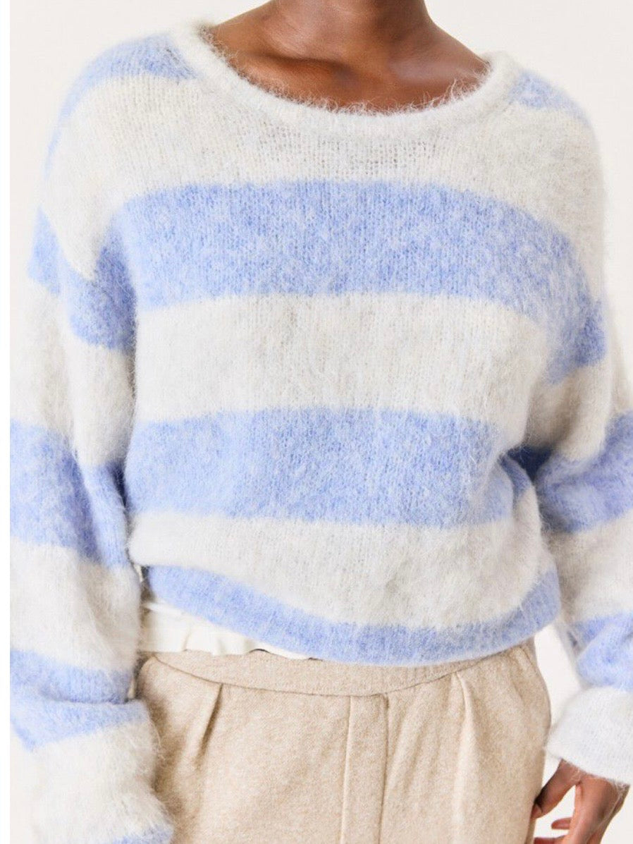 Niby Pullover, Blue/white