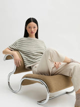 Pullover, shortsleeve, round-neck, striped