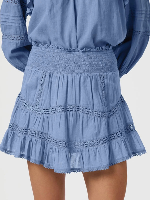 Robby S Voile Skirt, Smoke Blue
