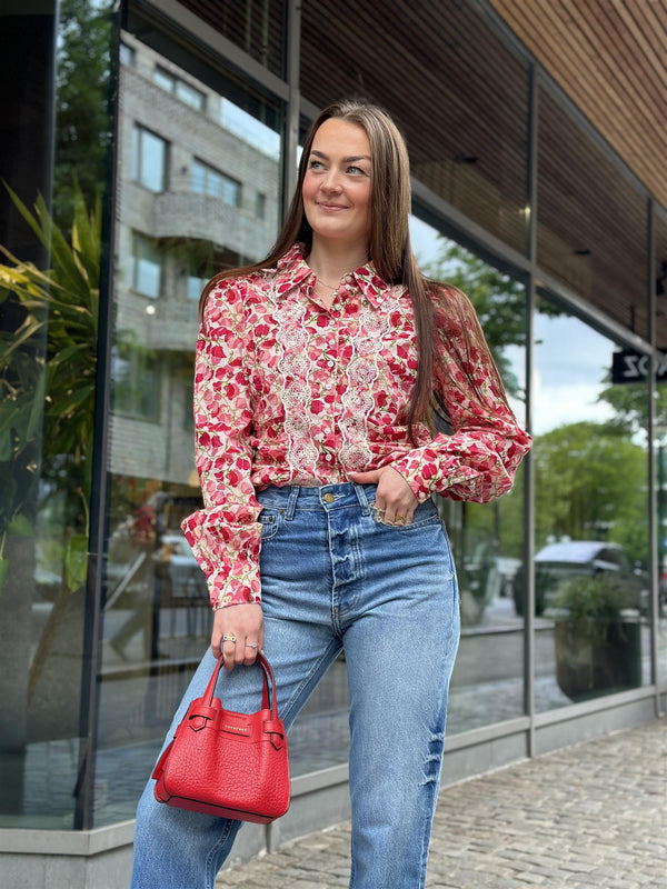 Cotton Slub Shirt, Poppy Field