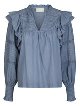 Mauri S Voile Blouse, Smoke Blue