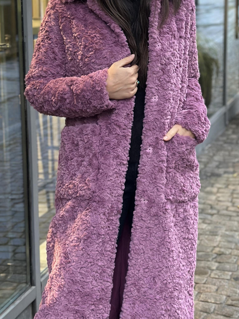 Fake Fur Coat, Rosa