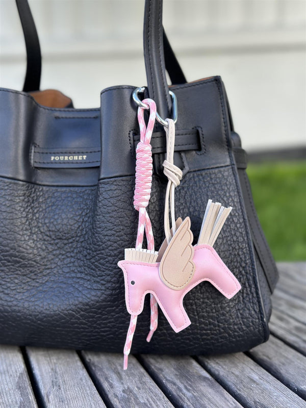 Bag Charm, Rose Fancy Horse