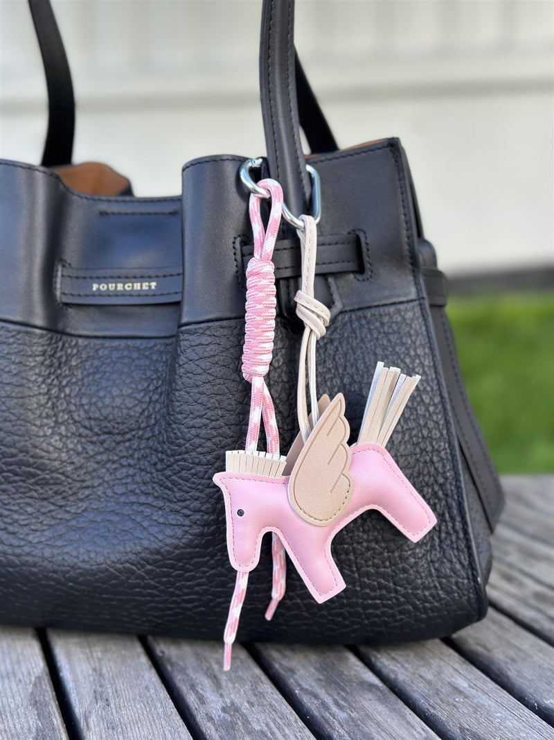 Bag Charm, Rose Fancy Horse
