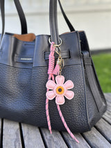 Bag Charm, Pink Flower Power