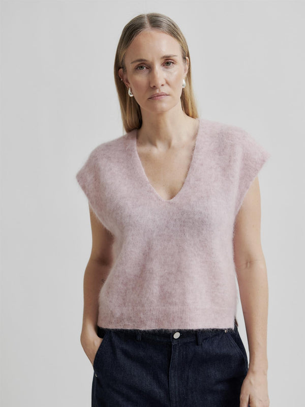 Camryn Knit Vest, Rose
