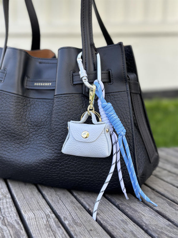Bag Charm, Sky Blue Purse