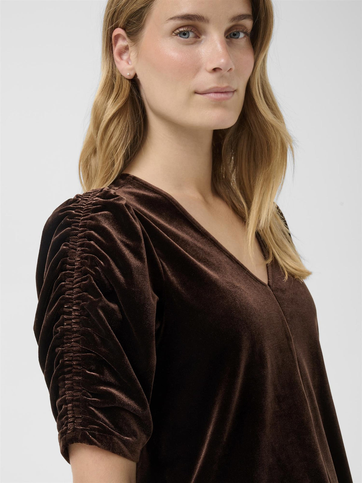 Valeriia PW Blouse, Brown
