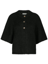 Benuta Fluffy Knit Cardigan, Black
