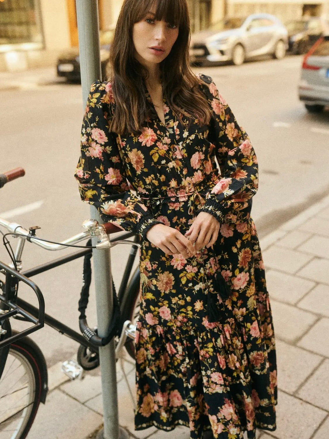 Bohemian Midi Dress, Evening Field