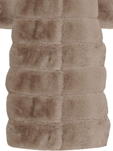 Fake Fur Jacket LONG, Sand
