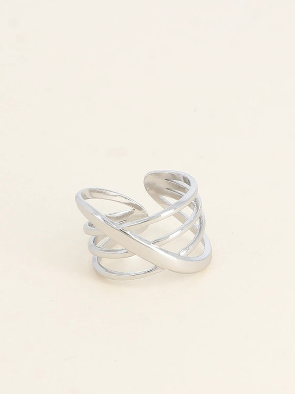 Large ring - Entertified rings, silver