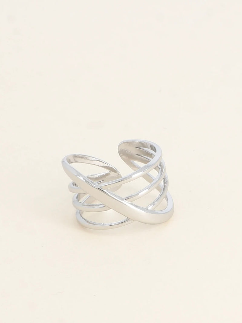 Large ring - Entertified rings, silver