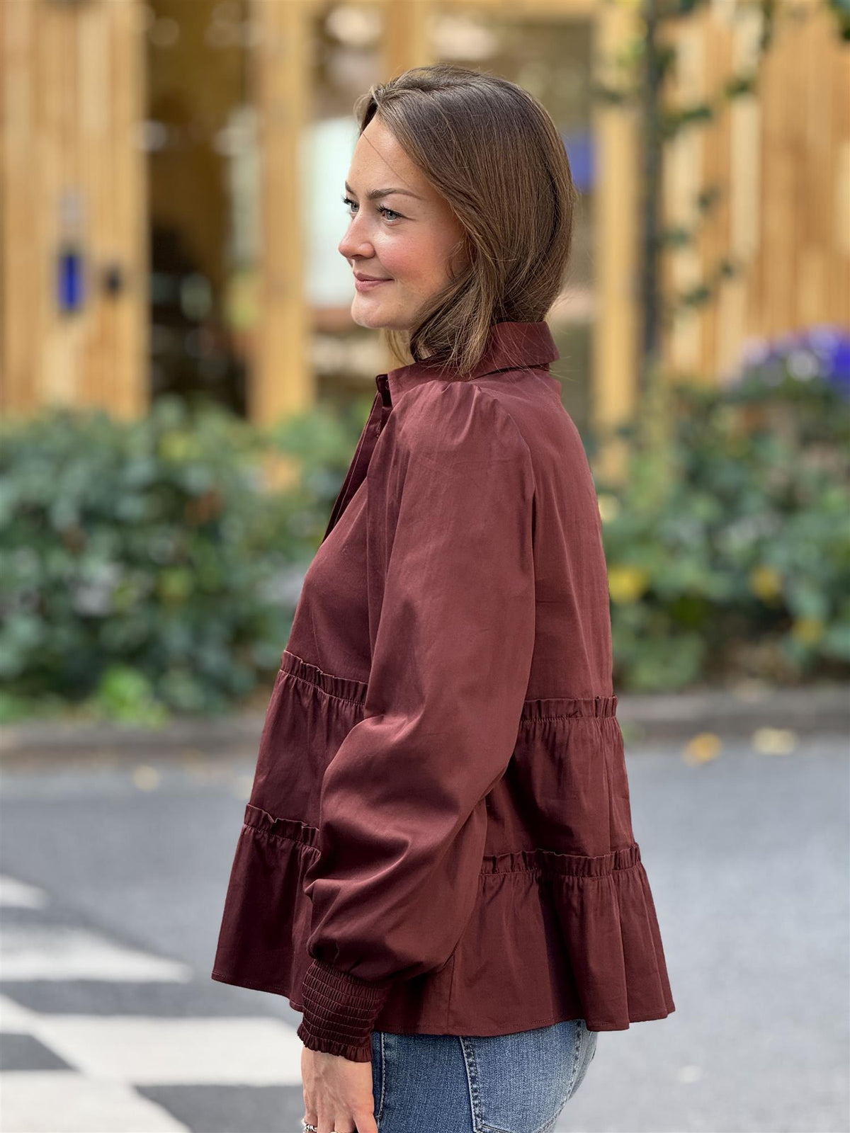 Betty Shirt, Burgunder