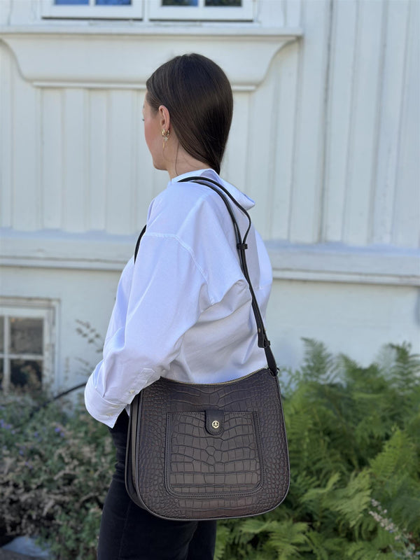 Bridesoft shoulderbag, Crocco Marron
